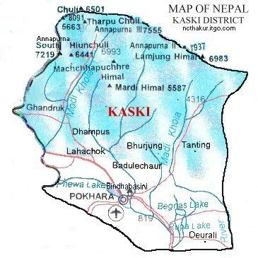 kaski district map